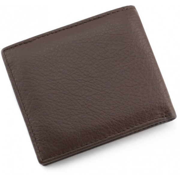 Чоловічий гаманець з натуралной шкіри ST Leather (ST-4) 98450 Коричневий