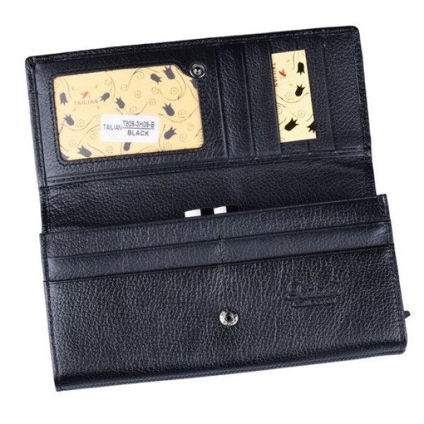 Женский кожаный кошелек Tailian (T809) 98646 Черный