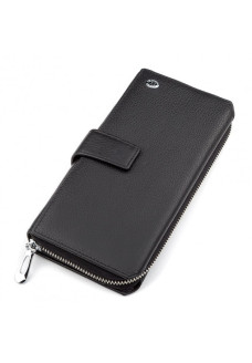 Мужской кошелек- портмоне ST Leather (ST228) 98329 Черный