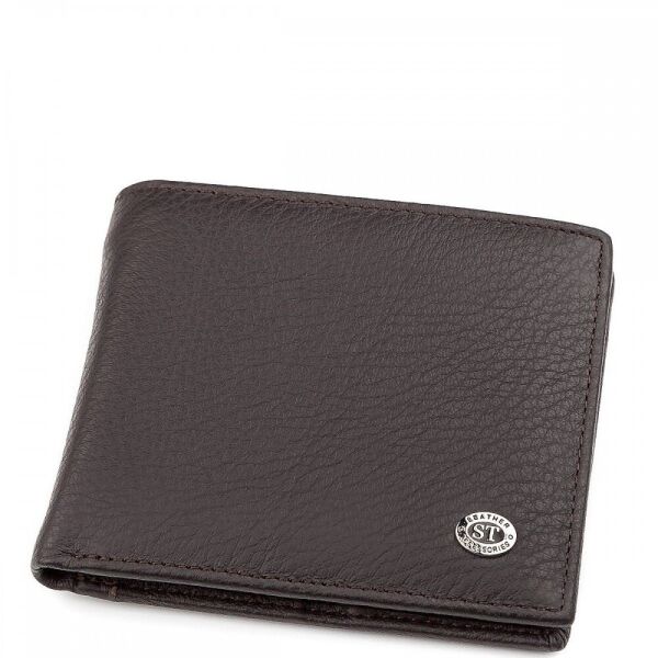 Мужской кожаный кошелек ST Leather (ST159) 98393 Коричневый