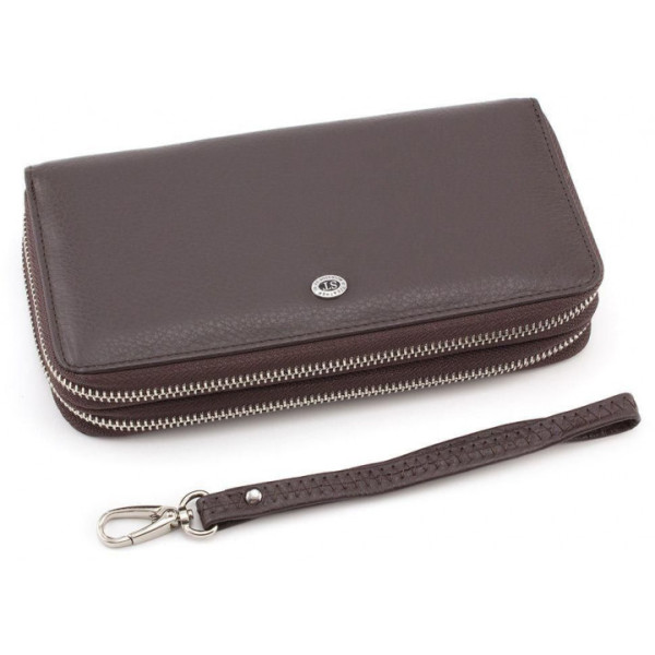 Мужской кожаный кошелек ST Leather (ST127) 98323 Коричневый