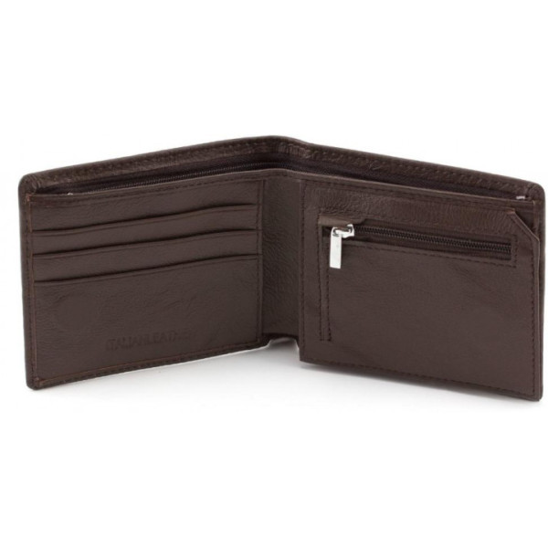 Чоловічий гаманець з натуралной шкіри ST Leather (ST-4) 98450 Коричневий