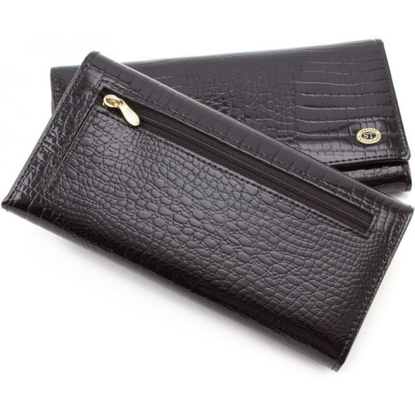 Женский кошелек из натуральной кожи ST Leather (S2001A) 98220 Черный