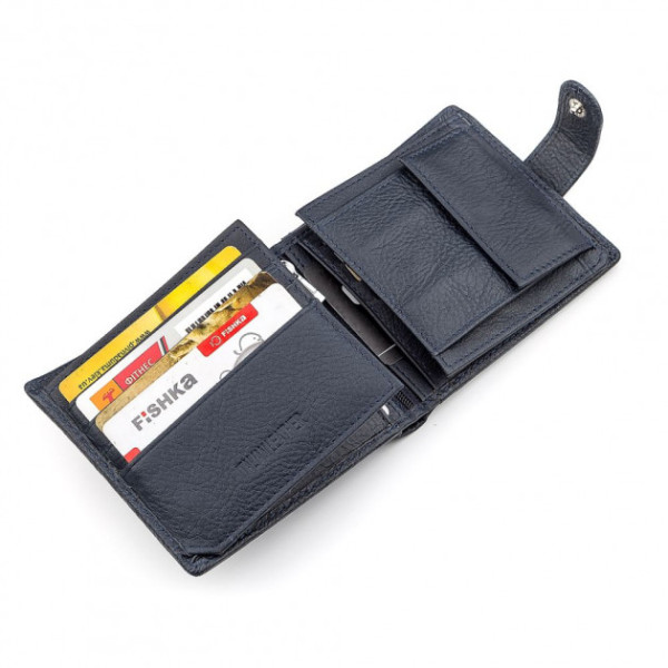 Мужской кошелек кожаный ST Leather (ST153) 98381 Синий