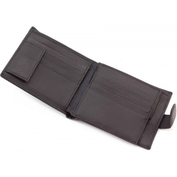 Мужской кожаный кошелек ST Leather (ST138) 98374 Черный