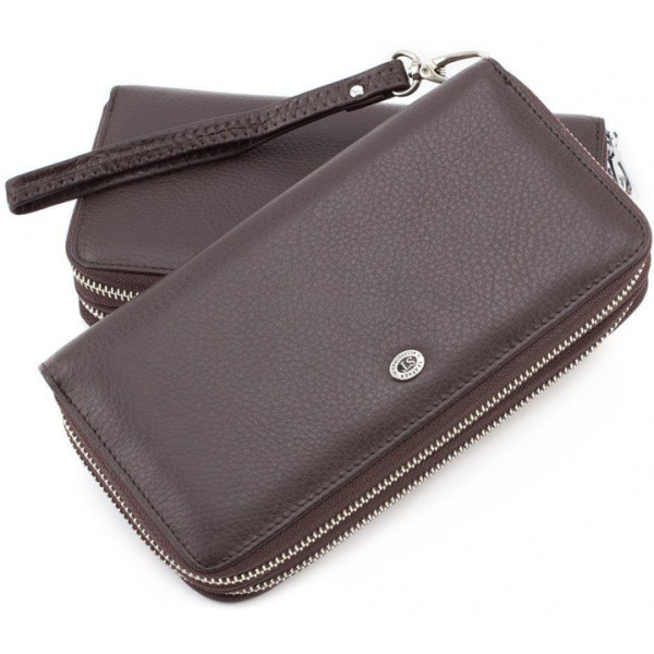 Мужской кожаный кошелек ST Leather (ST127) 98323 Коричневый