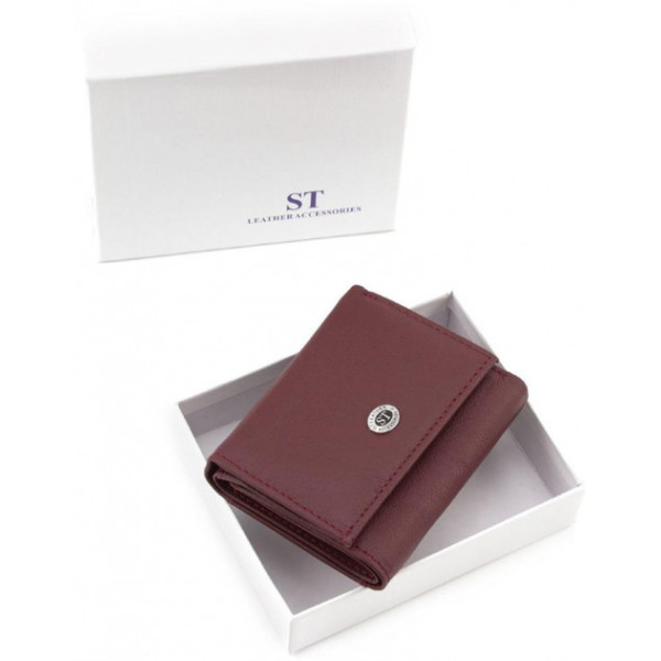 Женский кожаный кошелек ST Leather (ST440) 98515 Бордовый
