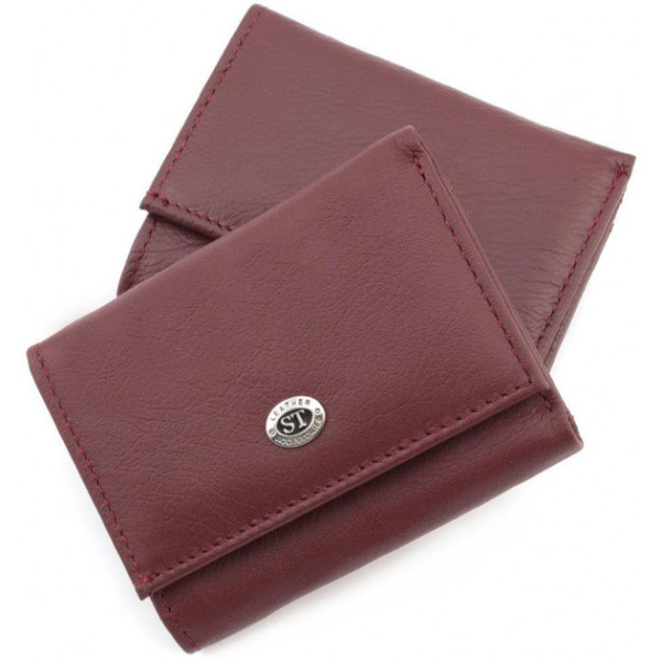 Женский кожаный кошелек ST Leather (ST440) 98515 Бордовый