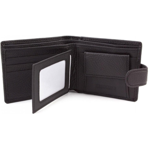 Мужской кожаный кошелек ST Leather (ST114) 98320 Черный