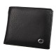 Мужской кожаный кошелек на магните ST Leather (ST-3) 98441 Черный