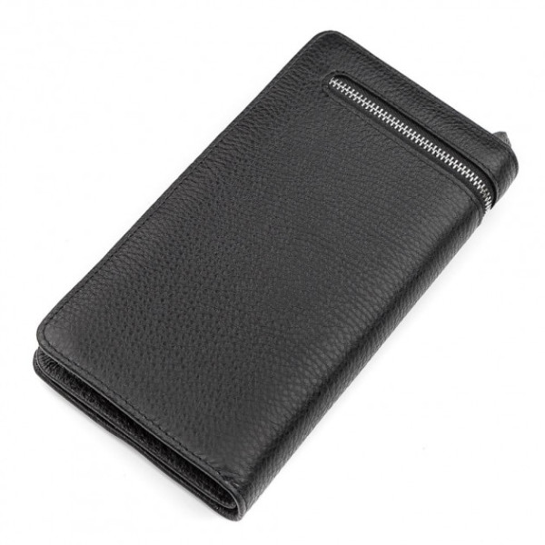 Мужской кошелек натуральная кожа ST Leather (ST291) 98434 Черный