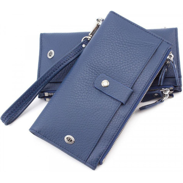 Женский кожаный кошелек ST Leather (ST420) 98503 Голубой