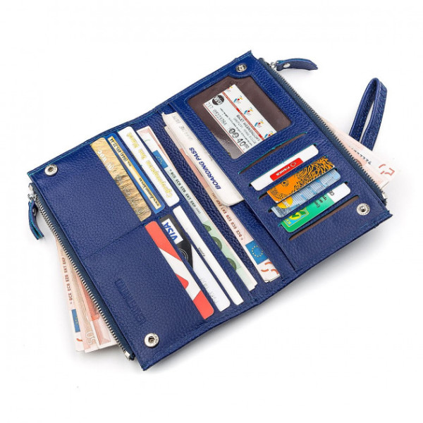Гаманець жіночий зі шкіри ST Leather (ST420) 98502 Синій