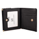 Женский кожаный кошелек складной маленький лаковый ST Leather (S1101A) 98198 Черный