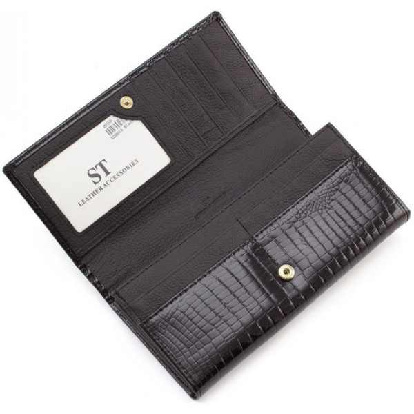 Женский кошелек из натуральной кожи ST Leather (S2001A) 98220 Черный