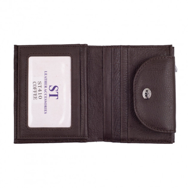 Гаманець з натуральної шкіри ST Leather (ST410) 98477 Коричневий