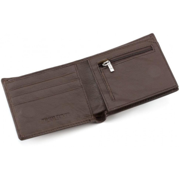 Чоловічий гаманець з натуралной шкіри ST Leather (ST-4) 98450 Коричневий