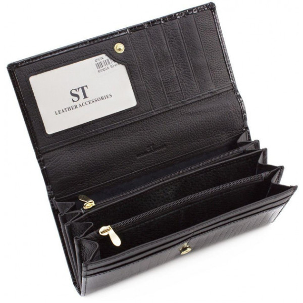 Женский кошелек из натуральной кожи ST Leather (S2001A) 98220 Черный
