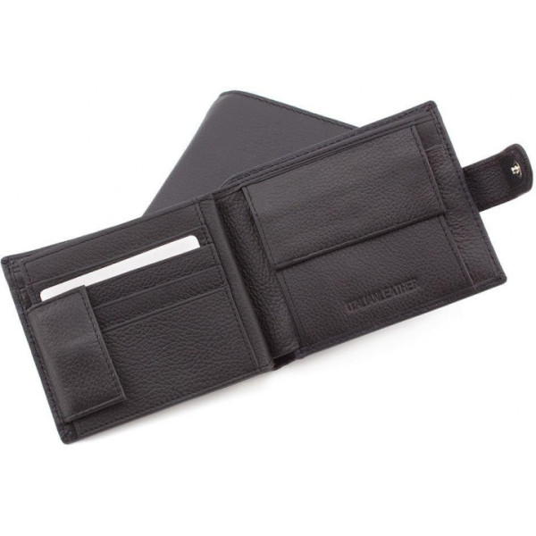 Мужской кожаный кошелек ST Leather (ST138) 98374 Черный