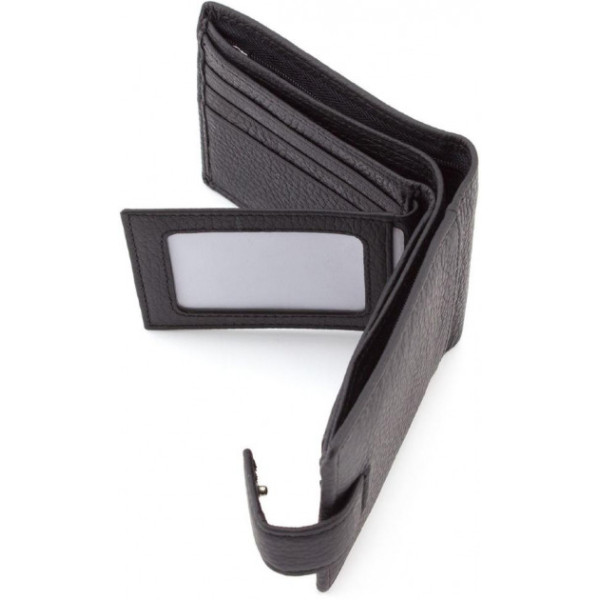 Мужской кожаный кошелек ST Leather (ST114) 98320 Черный