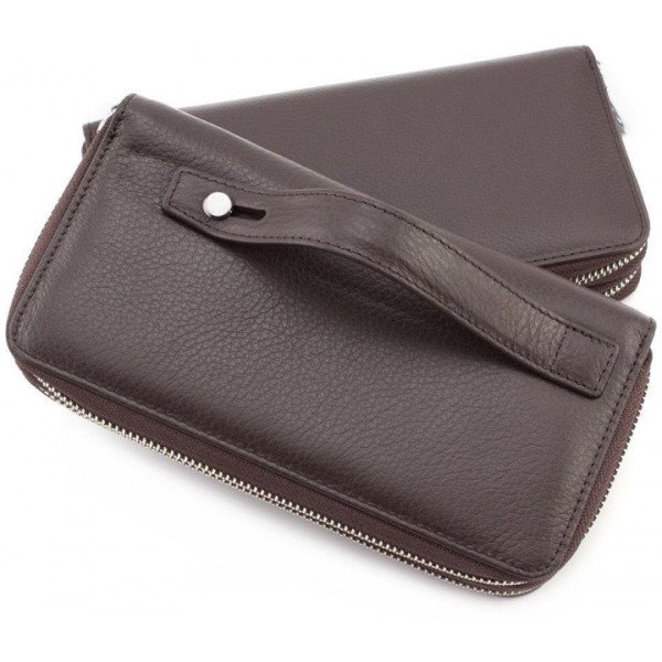 Мужской кожаный кошелек ST Leather (ST127) 98323 Коричневый