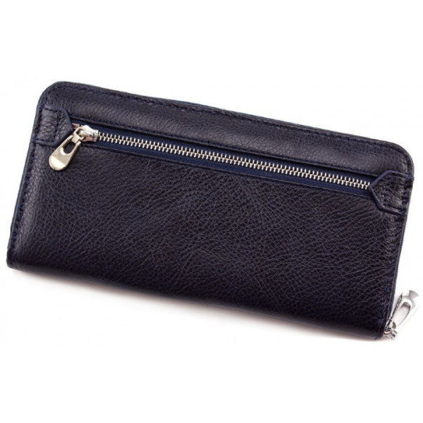 Кошелек из натуральной кожи на молнии ST Leather (ST201) 98403 Синий
