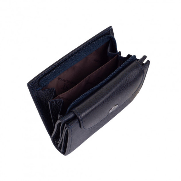 Гаманець з натуральної шкіри ST Leather (ST410) 98469 Синій