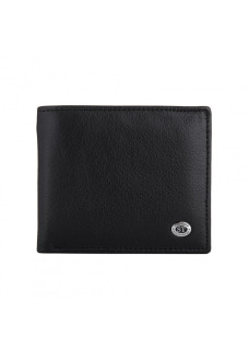 Мужской кожаный кошелек ST Leather (ST-3) 98442 Черный