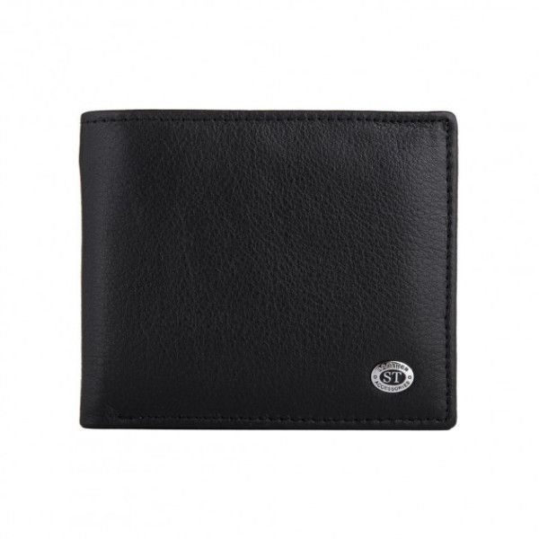 Мужской кожаный кошелек ST Leather (ST-3) 98442 Черный