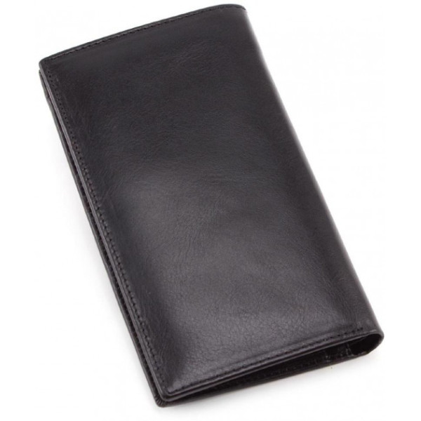 Мужской кошелек из натуралной кожи ST Leather (B-MS35) 98179 Черный