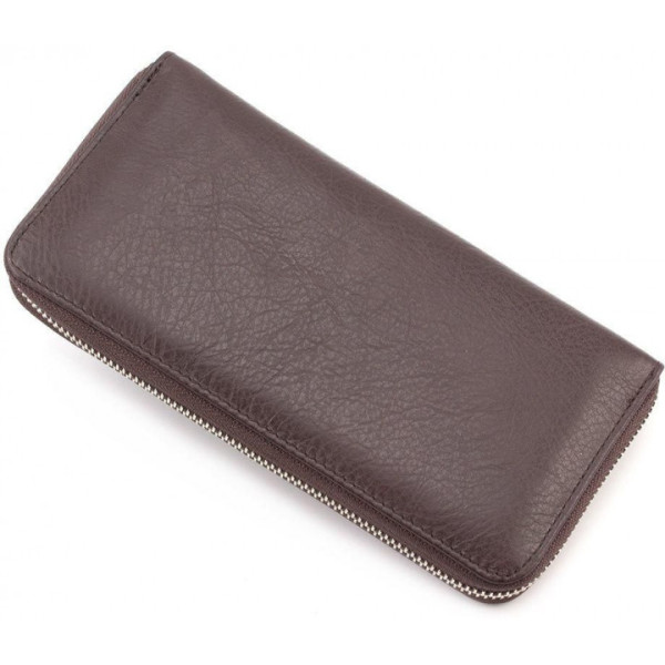 Кошелек из кожи на молнии ST Leather (ST45-2) 98541 Коричневый