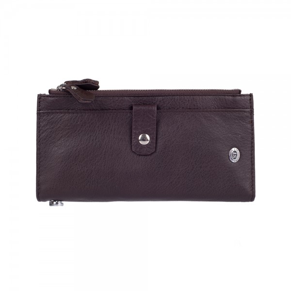 Кошелек кожаный на заклепках ST Leather (ST420) 98497 Коричневый