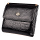 Женский кожаный кошелек складной маленький лаковый ST Leather (S1101A) 98198 Черный