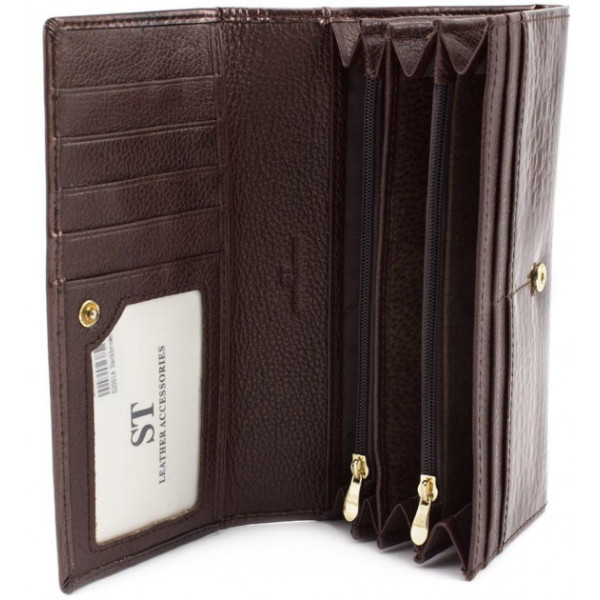 Женский кошелек кожаный ST Leather (S2001A) 98228 Коричневый