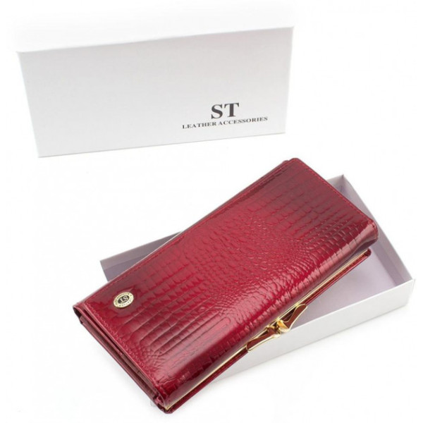 Жіночий гаманець шкіряний ST Leather (S3001A) 98232 Червоний