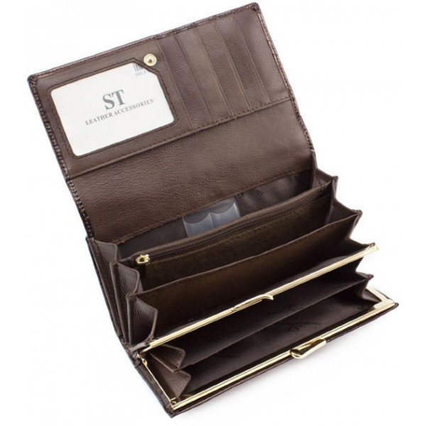 Женский кожаный кошелек ST Leather (S9001A) 98281 Коричневый