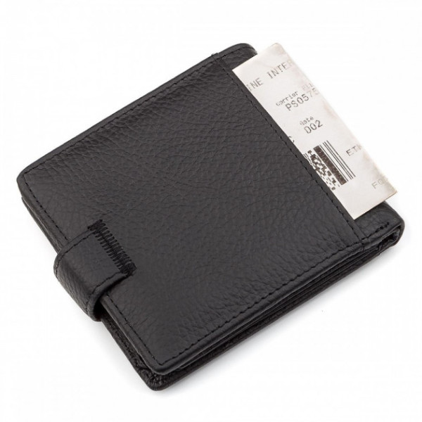 Мужской кожаный кошелек ST Leather (ST153) 98377 Черный