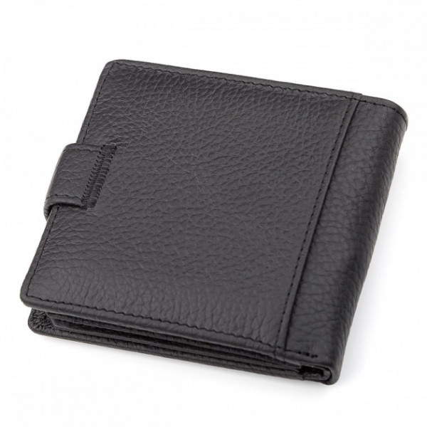 Мужской кожаный кошелек ST Leather (ST153) 98377 Черный