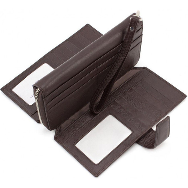 Мужской кожаный кошелек ST Leather (ST128) 98328 Коричневый