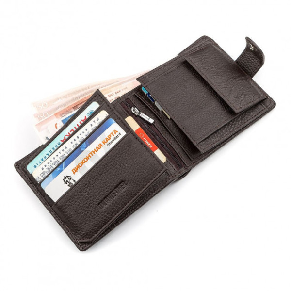 Мужской кошелек- портмоне кожаный ST Leather (ST153) 98382 Коричневый