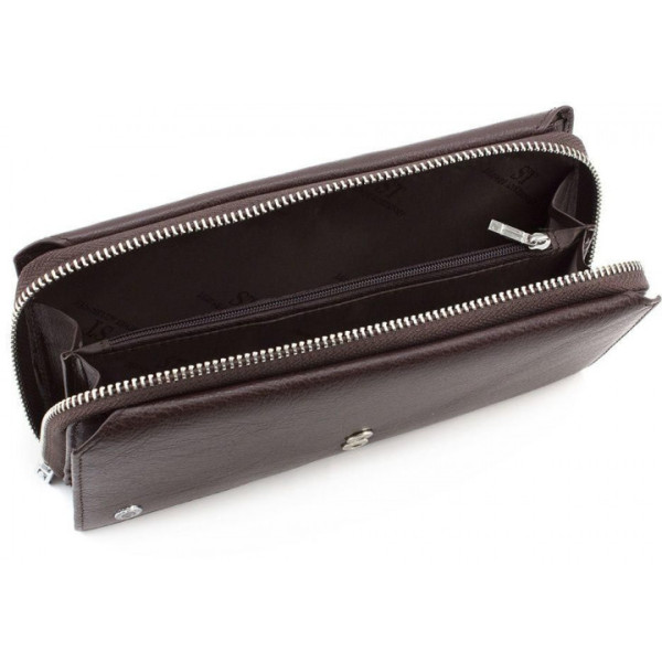 Мужской кожаный кошелек ST Leather (ST128) 98328 Коричневый