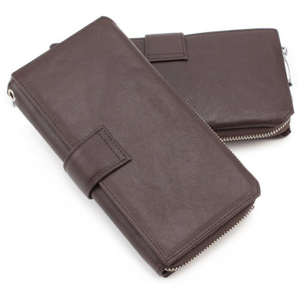 Мужской кожаный кошелек ST Leather (ST128) 98328 Коричневый