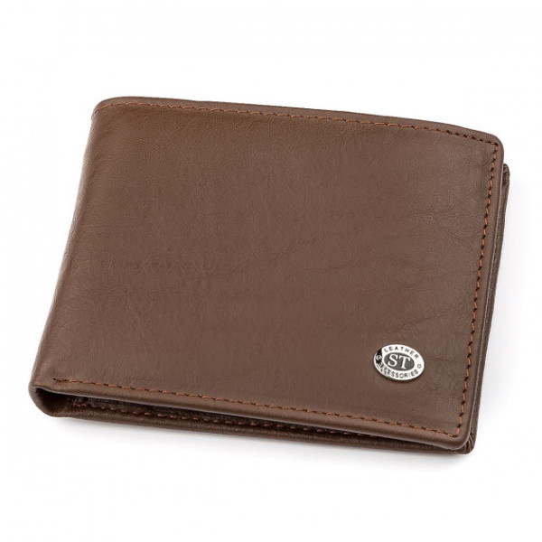 Гаманець чоловічий шкіряний ST Leather (ST-1) 98296 Коричневий