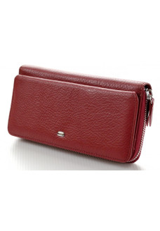 Женский кожаный кошелек клатч ST на молнии с визитницей ST Leather (ST202) 98409 Красный