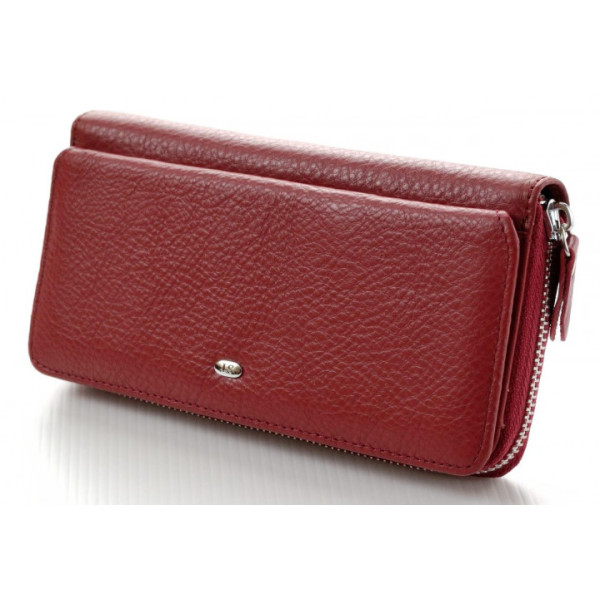 Жіночий шкіряний гаманець клатч ST на блискавки з візитниці ST Leather (ST202) 98409 Червоний