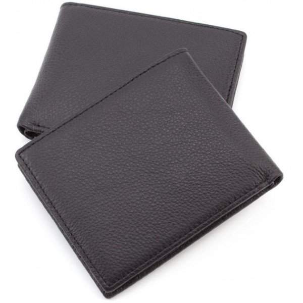 Мужской кожаный кошелек ST Leather (ST160) 98396 Черный
