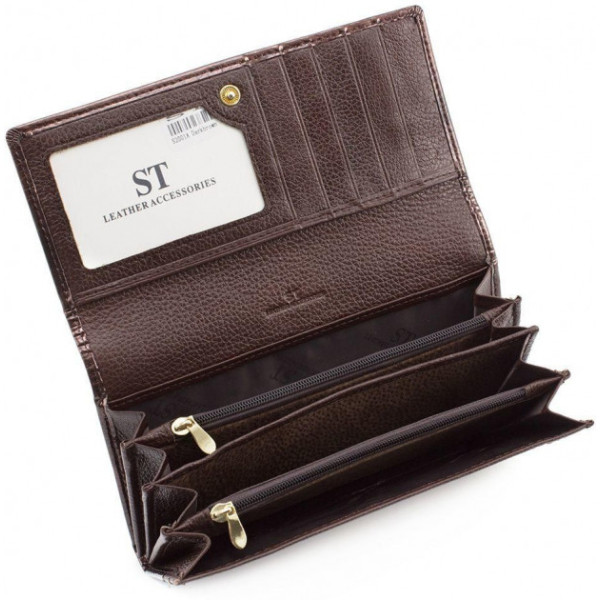 Женский кошелек кожаный ST Leather (S2001A) 98228 Коричневый