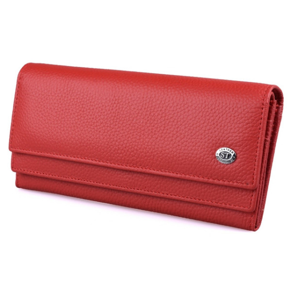 Женский кожаный кошелек ST Leather (ST9-103) 98568 Красный