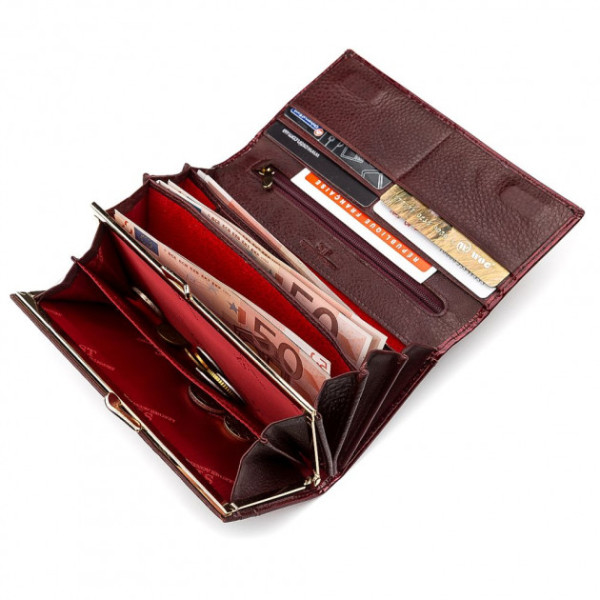 Кошелек женский из натуральной кожи ST Leather (S6001A) 98256 Бордовый