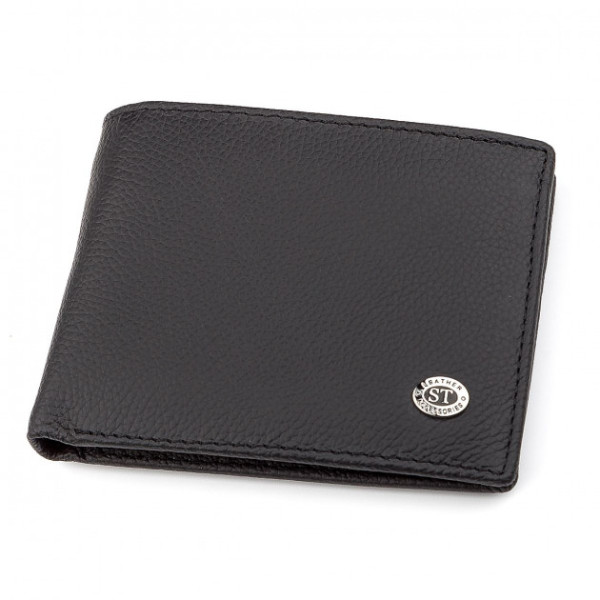 Кошелек мужской из натуральной кожи ST Leather (ST-1) 98297 Черный